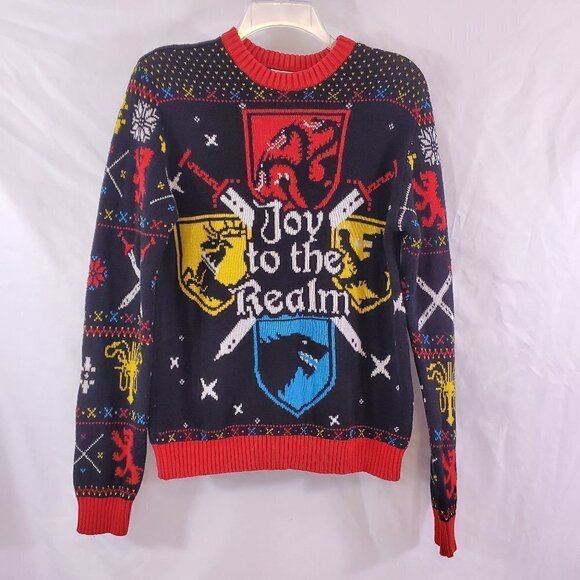 GAME of Thrones JOY TO THE REALM Mens Knit Sweater - Picture 6 of 14